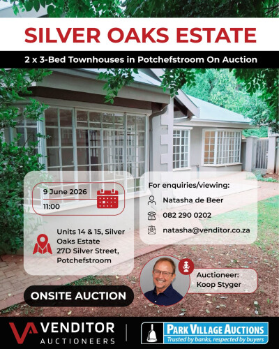 Liquidation - 2 X 3-Bed Townhouses Close To Nwu 