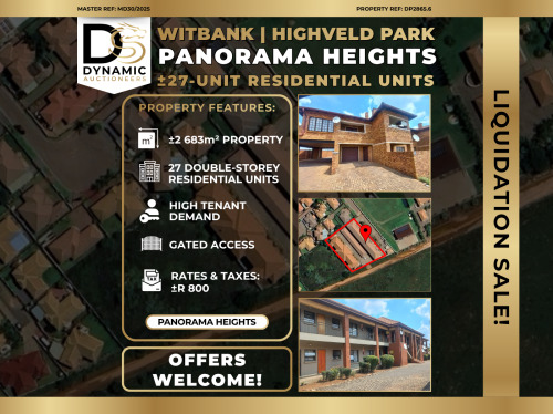 ±27 Unit Residential Property Investment In Witbank