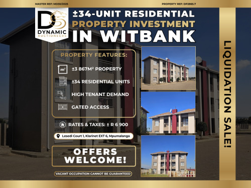 ±34-Unit Residential Property Investment In Witbank