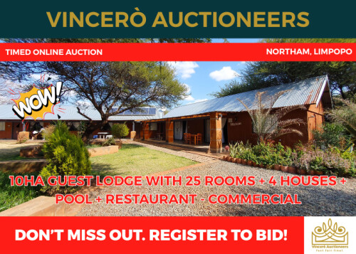 10 Ha Commercial Guest Lodge With A Restaurant In Northam