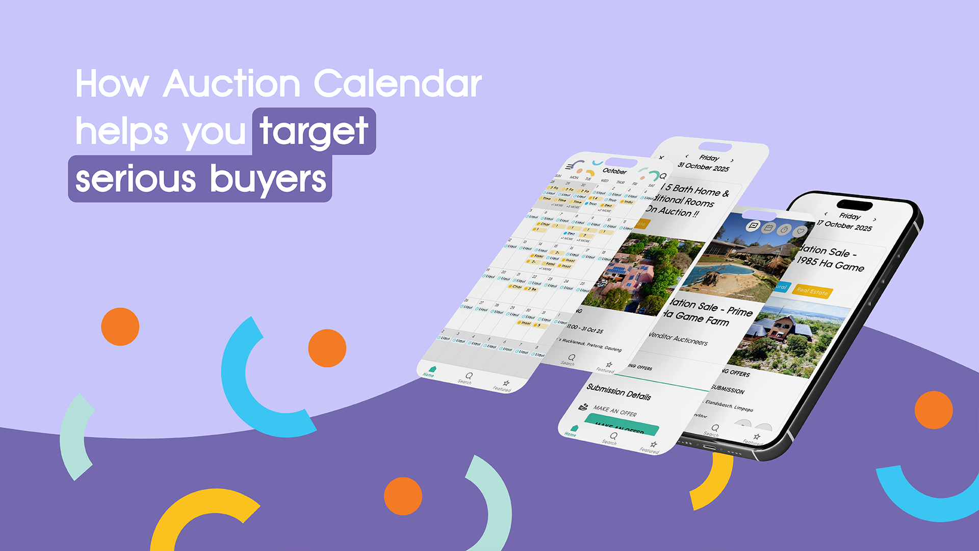Auction Calendar Auction Browsing App Showing Upcoming Auctions